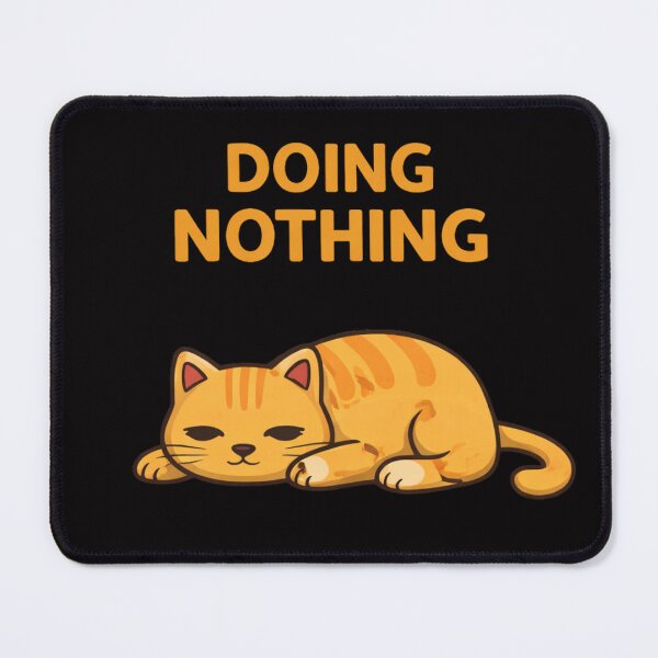 Item preview, Doing Nothing Lazy Cat Cute Cartoon designed and sold by Papier Atelier Art.