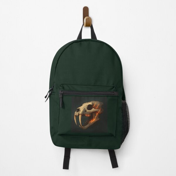 Item preview, Sabertooth Skull – Lava Fracture Glow Fossil Art designed and sold by GeoWild Designs.