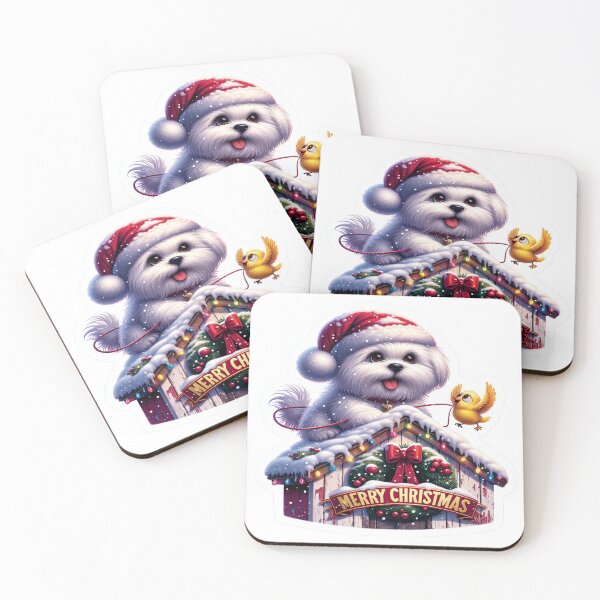 Item preview, Modern Realistic Snoopy Christmas Sticker: Festive Doghouse Scene with Woodstock in High-Quality Detail designed and sold by ARTCREATESHOP.