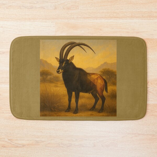 Item preview, Giant Sable Antelope – Regal Guardian of the Savannah Wildlife Art designed and sold by GeoWild Designs.