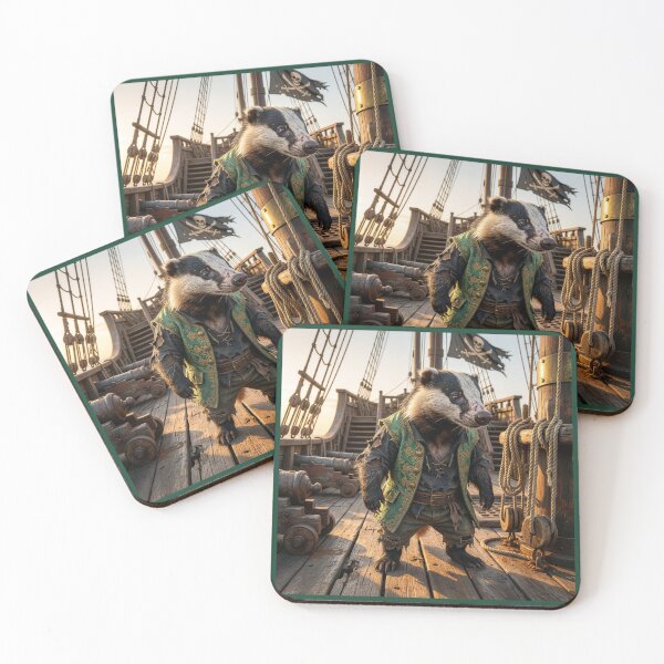 Item preview, The Dreadful Badger Pirate designed and sold by Tridentulus.