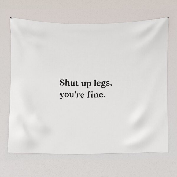 Item preview, Shut Up Legs HD Sticker – Funny Leg Day New Year Gym Humor Quote | 2026 new year resolution and leg workout motivation designed and sold by MillionaireGenZ ⭐⭐⭐⭐⭐ (5.0).