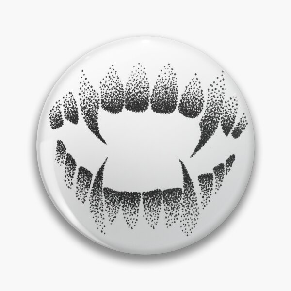Item preview, stippled vampire teeth  designed and sold by JayBugArt.