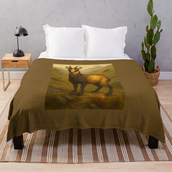 Item preview, Chamois – Mountain Spirit in Golden Valleys Wildlife Art designed and sold by GeoWild Designs.