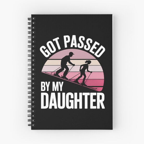 Item preview, Got Passed By My Daughter Funny Skiing Design | Father Daughter Ski Humor | Winter Sports Silhouette Art designed and sold by Alluka Brand.
