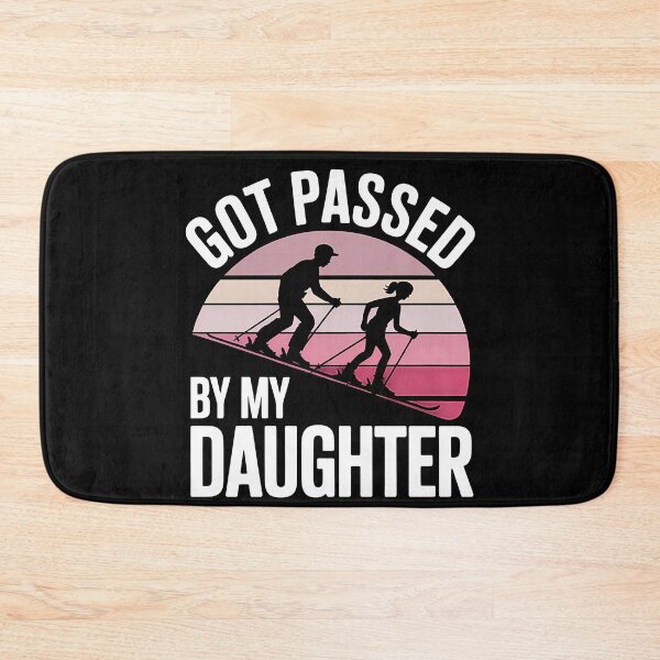 Item preview, Got Passed By My Daughter Funny Skiing Design | Father Daughter Ski Humor | Winter Sports Silhouette Art designed and sold by Alluka Brand.