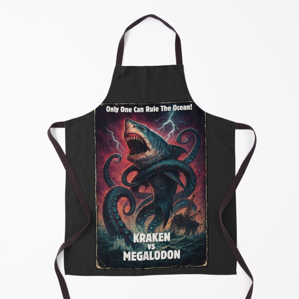 Item preview, Kraken vs Megalodon - Creature Feature B Movie Horror designed and sold by FilMate.