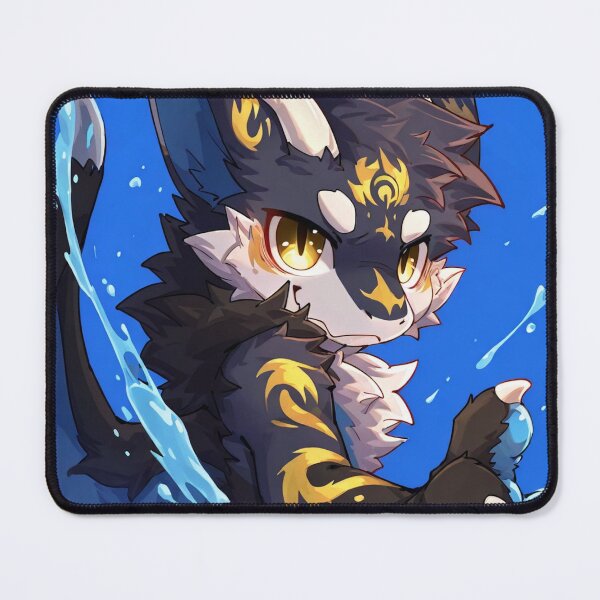 Item preview, Playful Black Water Dragon Kemono Splash Portrait designed and sold by Finmm.