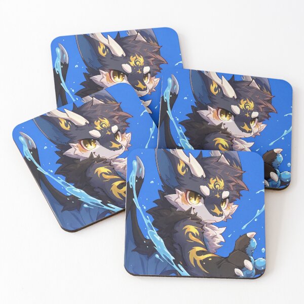 Item preview, Playful Black Water Dragon Kemono Splash Portrait designed and sold by Finmm.