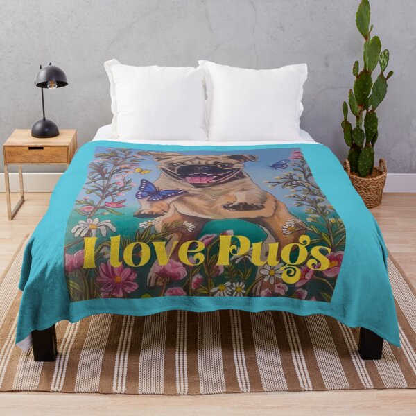Item preview, I love Pugs designed and sold by Hudson-Art.