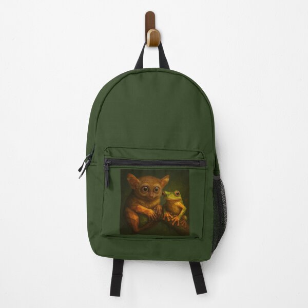 Item preview, GeoWild Tarsier & Tree Frog – Geometric Jungle Duo Wildlife Art designed and sold by GeoWild Designs.