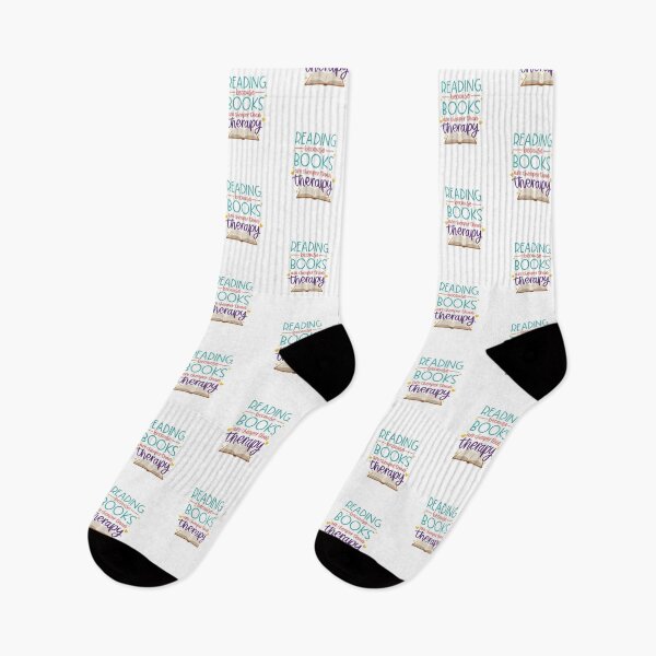 Item preview, Reading Because Books Are Cheaper Than Therapy — Funny Bookworm Typography designed and sold by Colorful-Garden.
