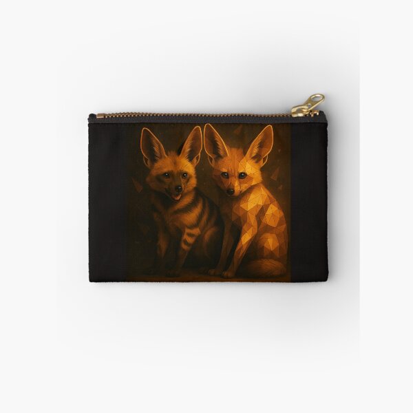 Item preview, Aardwolf Pair – Geometric African Wildlife Art designed and sold by GeoWild Designs.