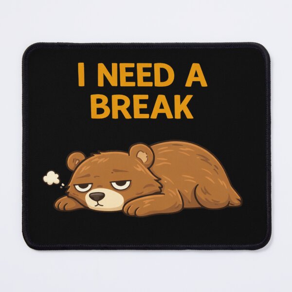 Item preview, I Need A Break Tired Bear designed and sold by Papier Atelier Art.