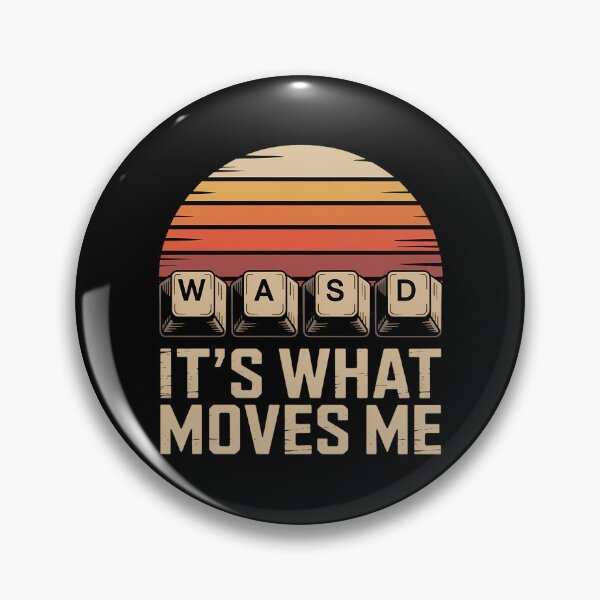 Item preview, WASD It’s What Moves Me Funny Gamer Design | Retro PC Gaming Keyboard Art | Gaming Humor Tee designed and sold by Alluka Brand.