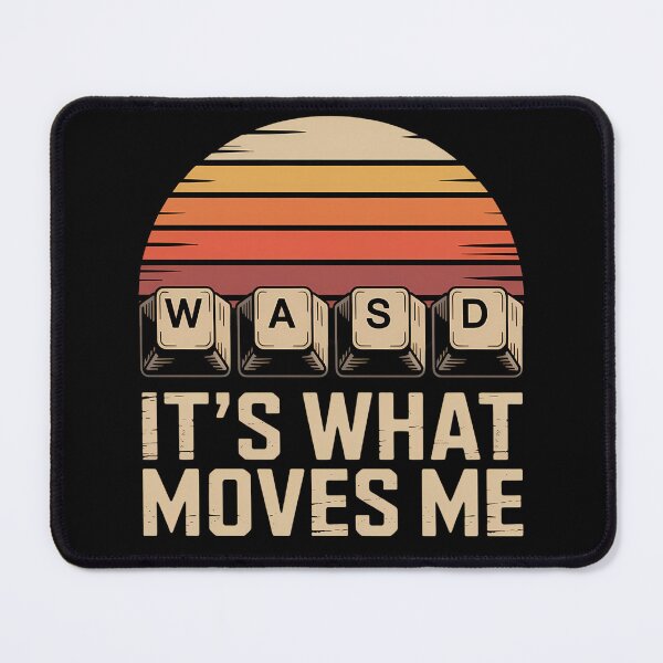 Item preview, WASD It’s What Moves Me Funny Gamer Design | Retro PC Gaming Keyboard Art | Gaming Humor Tee designed and sold by Alluka Brand.
