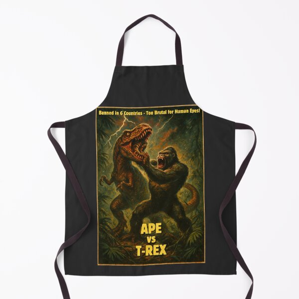 Artikelvorschau, Affe gegen T-Rex – Grindhouse-Kreaturenfilm entworfen und verkauft von FilMate.