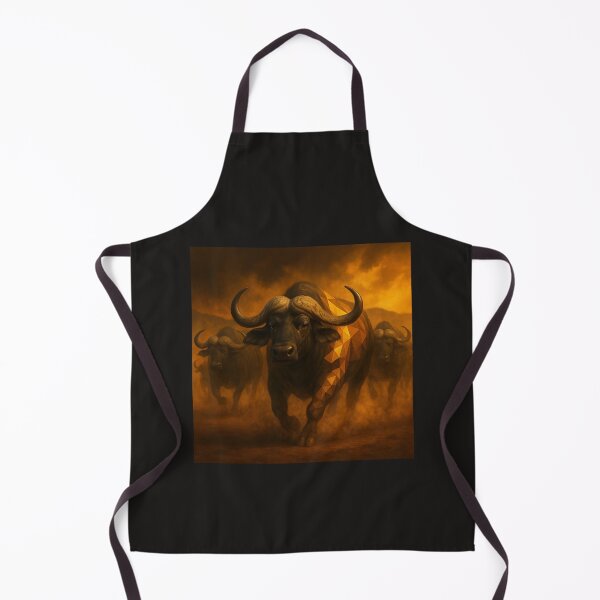 Item preview, African Buffalo Stampede – Geometric Wildlife Power Art designed and sold by GeoWild Designs.