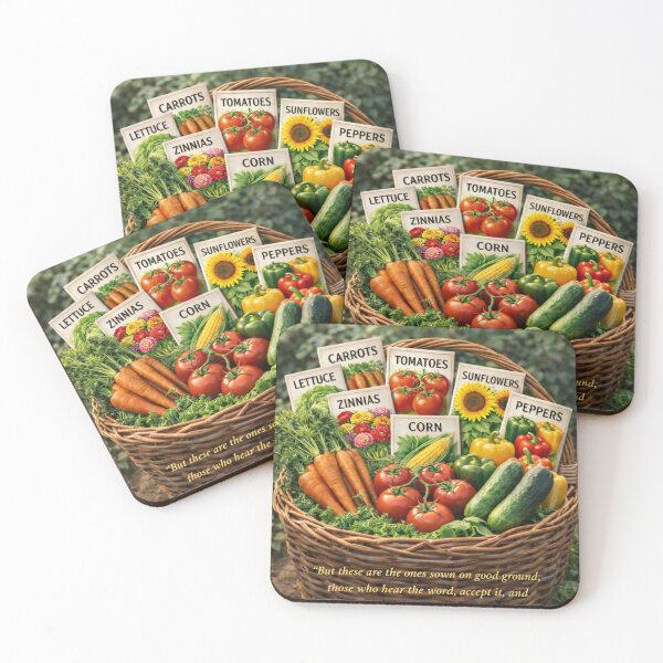 Item preview, Your Upcoming Harvest, Mark 4:20, Faith Based Gardening Basket and Seeds designed and sold by Prayful.