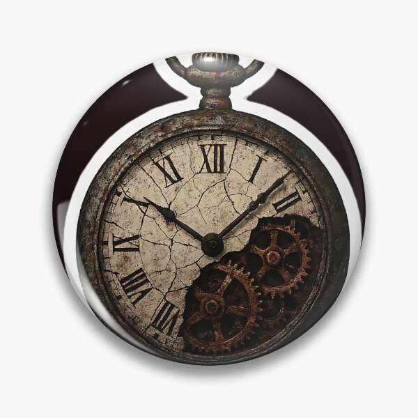 Item preview, Vintage Steampunk Rusted Pocket Watch Sticker designed and sold by FrkiArt.