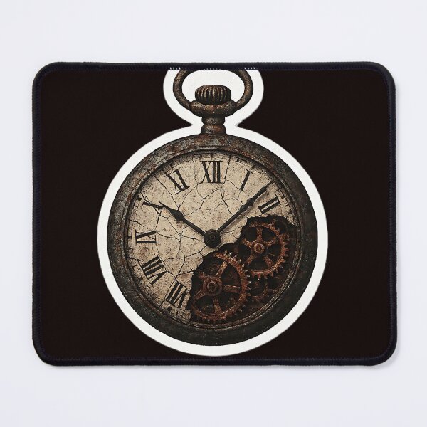 Item preview, Vintage Steampunk Rusted Pocket Watch Sticker designed and sold by FrkiArt.