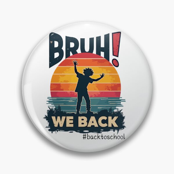 Item preview, Bruh We Back Retro Sunset designed and sold by Valascanza.