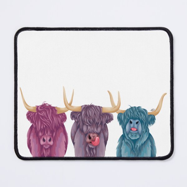 Item preview, Purple Highland Cows designed and sold by smoothfoxill.