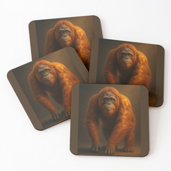 Item preview, Orangutan – Keeper of Quiet Forests Wildlife Art designed and sold by GeoWild Designs.