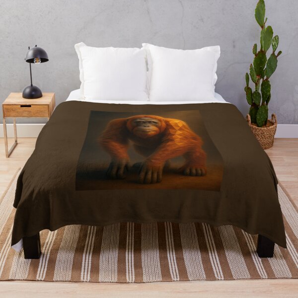 Item preview, Orangutan – Keeper of Quiet Forests Wildlife Art designed and sold by GeoWild Designs.