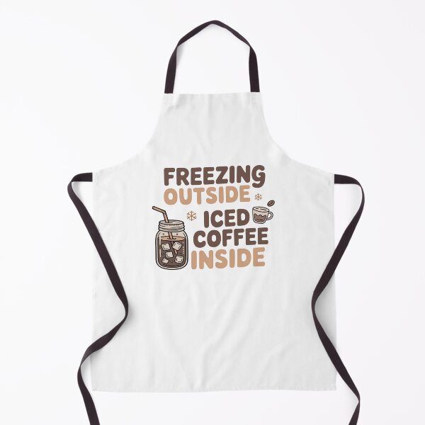 Item preview, Freezing Outside, Iced Coffee Inside – Cute Coffee Lover Design designed and sold by Verycutethings.