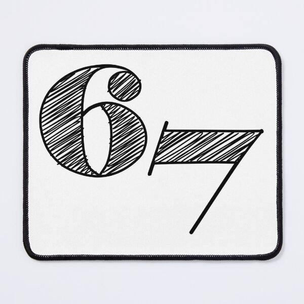 Item preview, Six-Seven Cartoon Numbers Design designed and sold by dcroffe.
