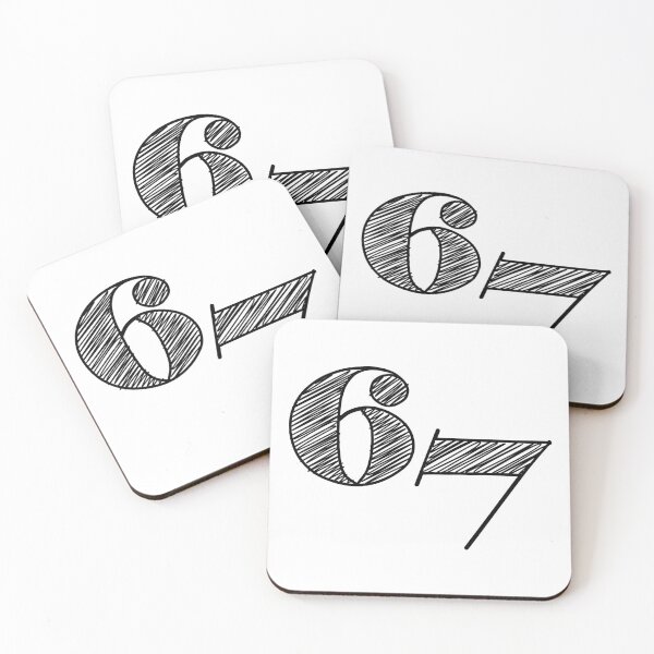 Item preview, Six-Seven Cartoon Numbers Design designed and sold by dcroffe.