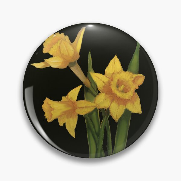 Item preview, Daffodil Flowers Painting, Floral Art designed and sold by JoyfulWhimsy.
