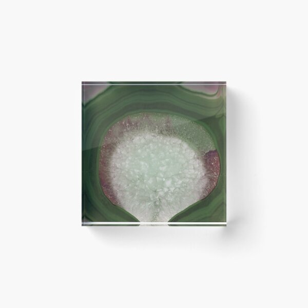 Item preview, Pink Green Agate Geode designed and sold by capricedefille.