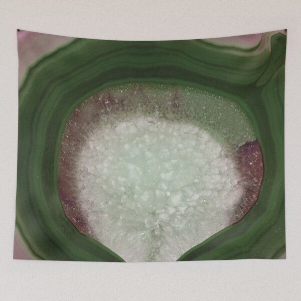 Item preview, Pink Green Agate Geode designed and sold by capricedefille.