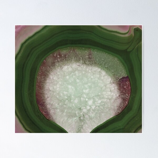 Item preview, Pink Green Agate Geode designed and sold by capricedefille.