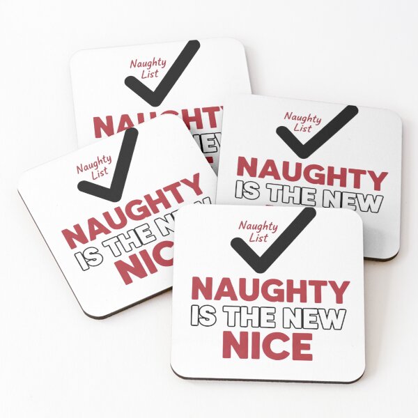 Item preview,  Naughty List Checked Funny Christmas Quote designed and sold by NovaDoodle Art Studio.