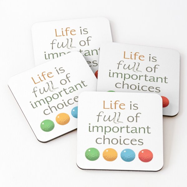 Item preview, Life is full of important choices - Golfer designed and sold by MKV Design.