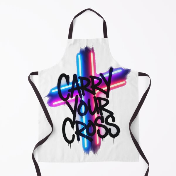 Item preview, Neon Retrowave "Carry Your Cross" designed and sold by Ever-Shop.