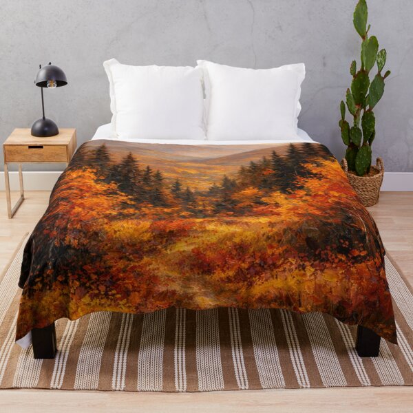 Item preview, Golden Autumn Mountain Path Print designed and sold by SezzyDesigns.