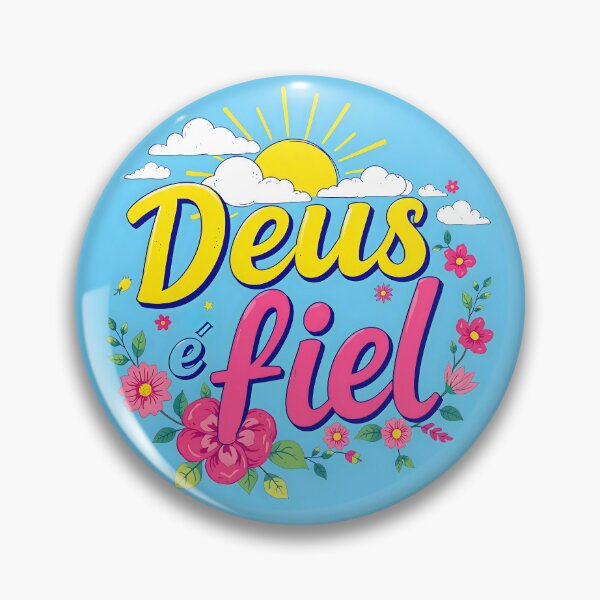 Artikelvorschau, Portugiesischer Ausdruck „Deus é fiel“ (Gott ist treu) entworfen und verkauft von Beleza e Estilo.