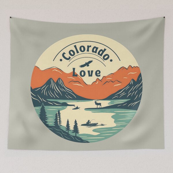 Item preview, Colorado Love, Green and Orange designed and sold by Nightshade Pixie Creations.