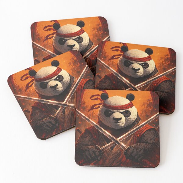Item preview, Samurai Panda Warrior in Fiery Sunset Duel designed and sold by -DEEWOLF-.