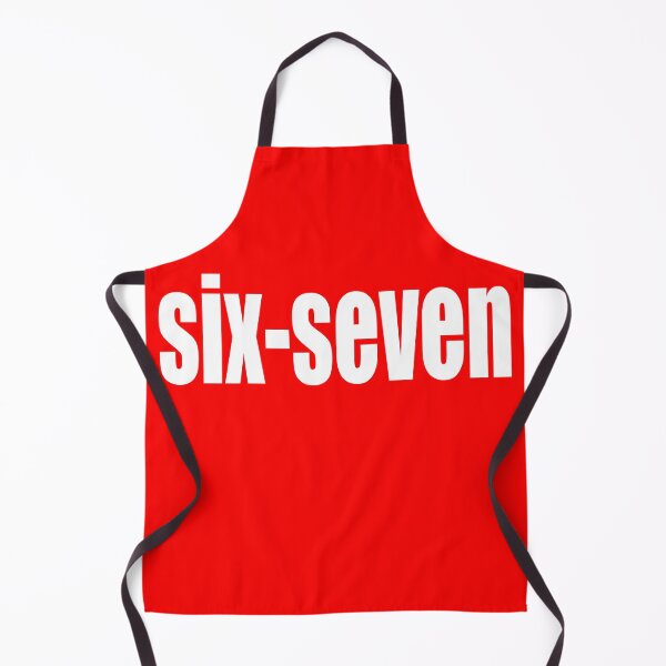 Item preview, Six-Seven White Letters-Red Background designed and sold by dcroffe.
