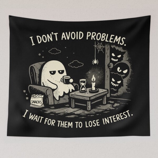Item preview, Let It Linger – Cozy Ghost Avoidance Humor designed and sold by doodledat.