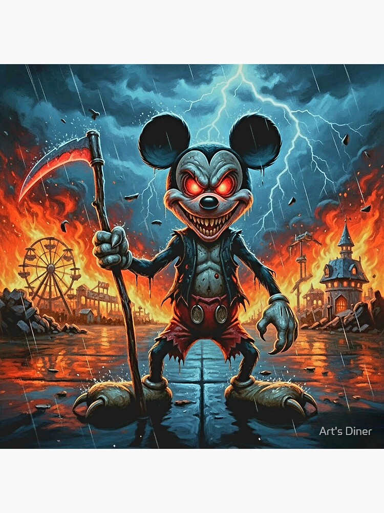 Evil Mickey Mouse Posters for Sale | Redbubble