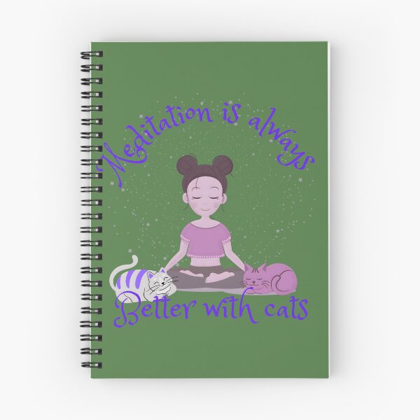 Item preview, Meditation is always Better with cats designed and sold by Nightshade Pixie Creations.