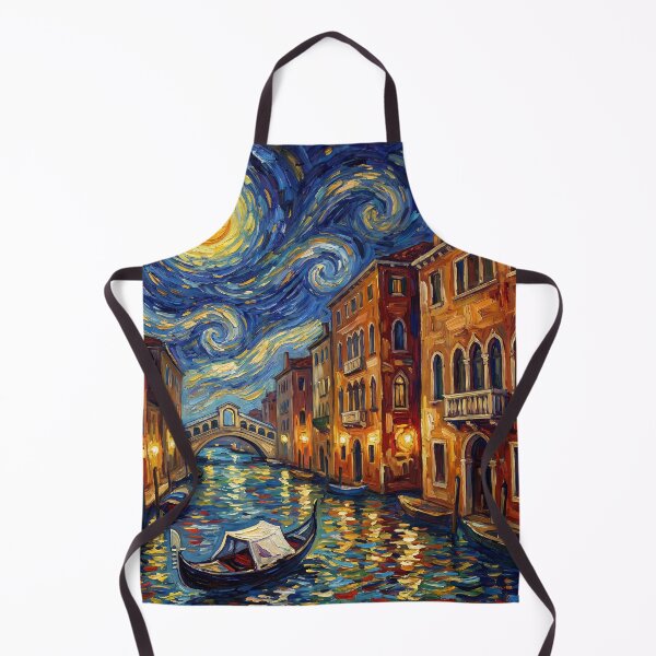 Item preview, Impressionistic Venetian Canal Night Painting designed and sold by DenBox.