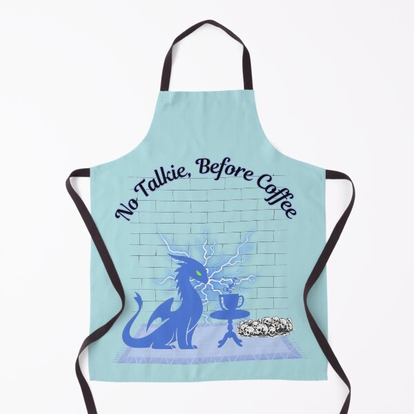 Item preview, No Talkie, Before Coffee, Blue Dragon designed and sold by Nightshade Pixie Creations.