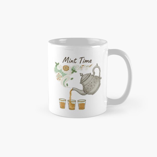 Item preview, Mint Time Moroccan Tea Illustration – Traditional Teapot & Mint Tea Art Design designed and sold by ZYNORAworld.